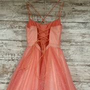 PINK SPARKLY A LINE GOWN
