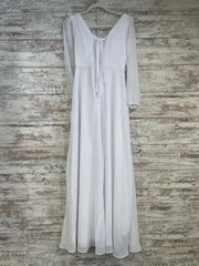WHITE LONG EVENING GOWN (NEW)