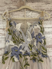 GRAY/BLUE SPARKLY A LINE (NEW)