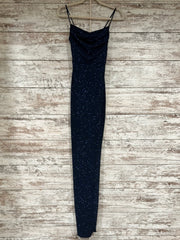 NAVY SPARKLY LONG DRESS