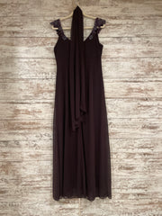 PURPLE LONG EVENING GOWN