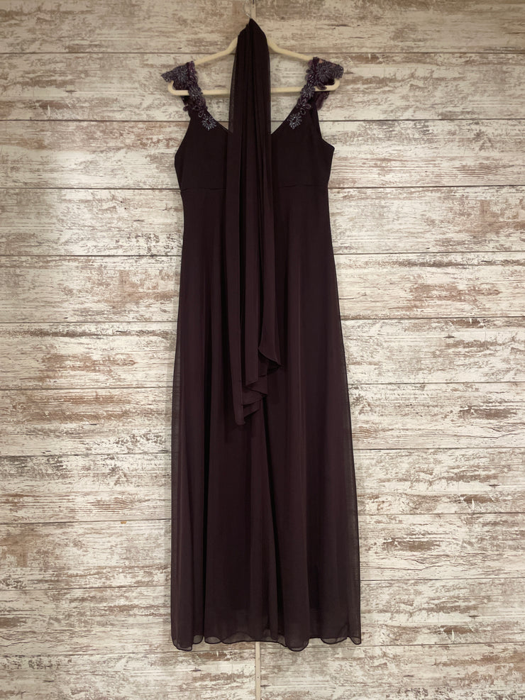 PURPLE LONG EVENING GOWN