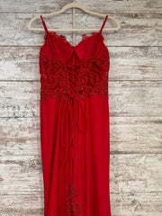 RED LONG EVENING GOWN