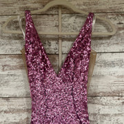 PINK FULL SEQUIN LONG DRESS