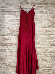 RED LONG EVENING GOWN