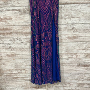 BLUE/PINK SPARKLY LONG DRESS