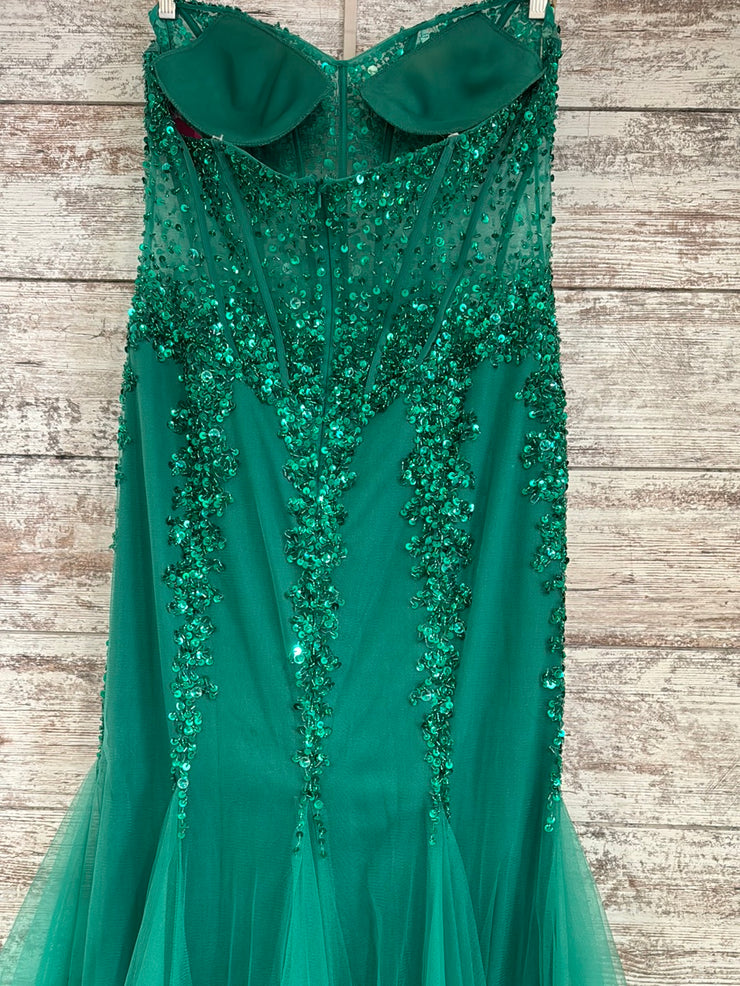 GREEN MERMAID GOWN