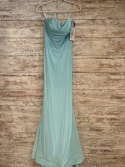 BLUE SPARKLY LONG DRESS (NEW)