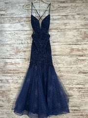 NAVY MERMAID GOWN