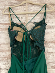 GREEN LONG EVENING GOWN (NEW)
