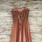 ROSE GOLD A LINE GOWN