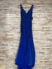 ROYAL BLUE LONG DRESS (NEW)