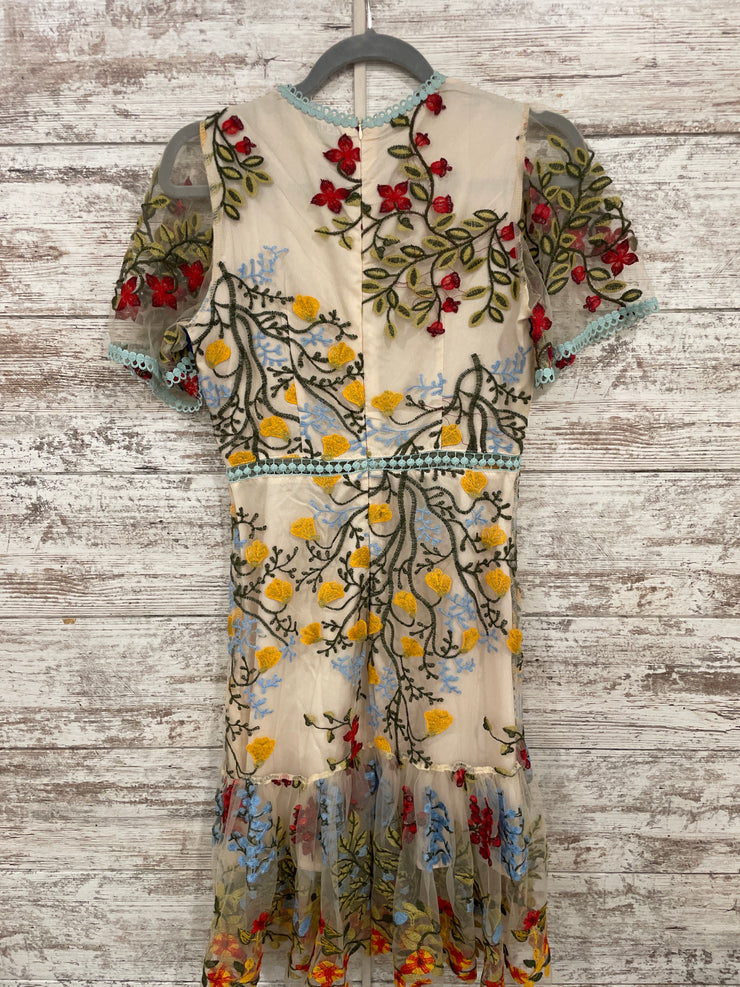 IVORY/COLORFUL DRESS $498