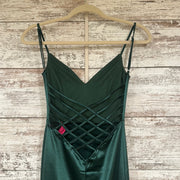 GREEN LONG EVENING GOWN