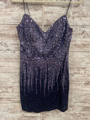 ROYAL BLUE SPARKLY SHORT DRESS