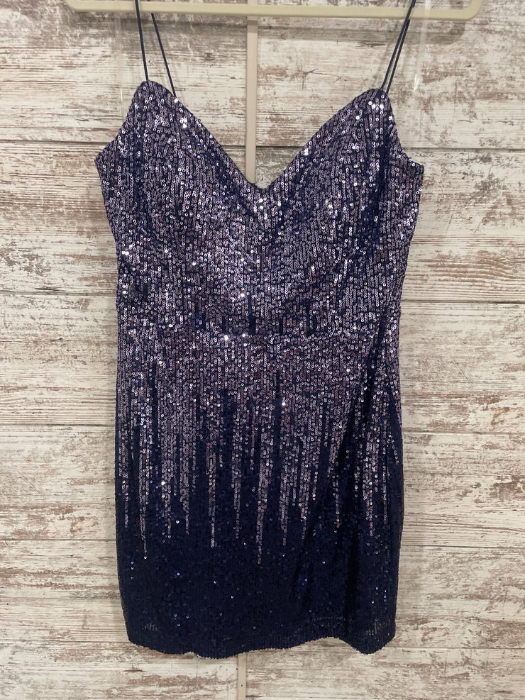 ROYAL BLUE SPARKLY SHORT DRESS