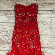 RED/SILVER RUFFLED MERMAID