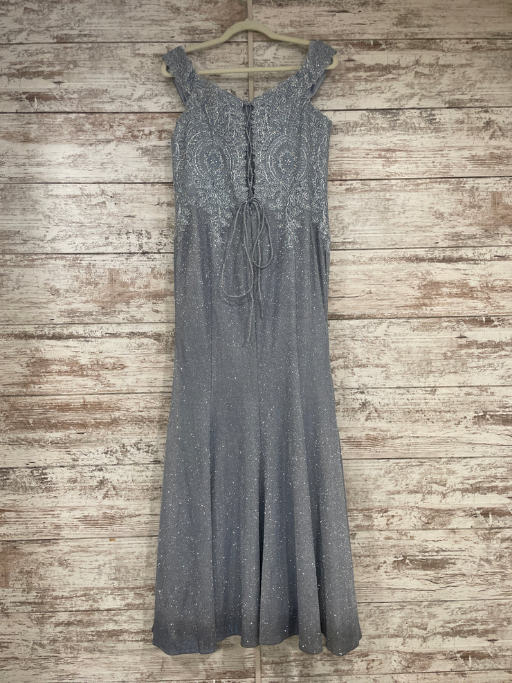 BLUE SPARKLY LONG DRESS