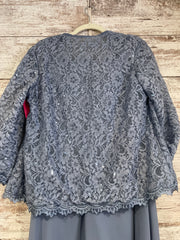 BLUE 2 PC. LONG DRESS SET -NEW