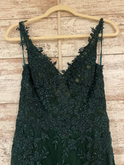 GREEN LACE MERMAID GOWN (NEW)