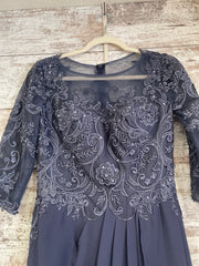 BLUE/FLORAL LONG DRESS (NEW)