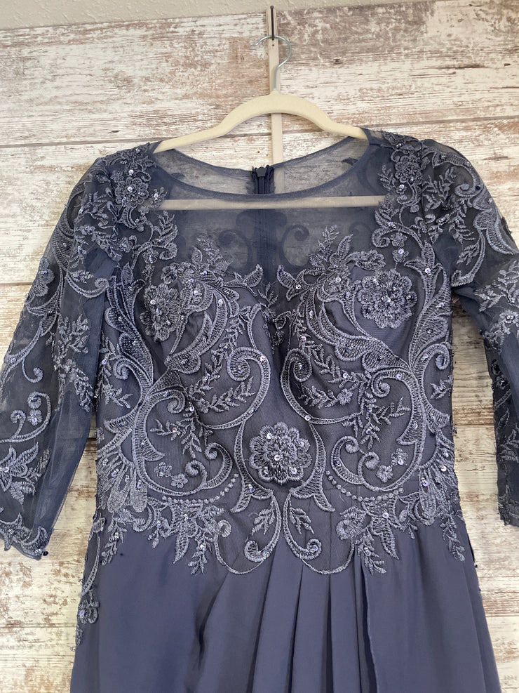 BLUE/FLORAL LONG DRESS (NEW)