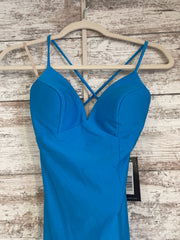 BLUE LONG EVENING GOWN (NEW)