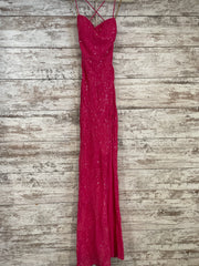 PINK SPARKLY LONG DRESS