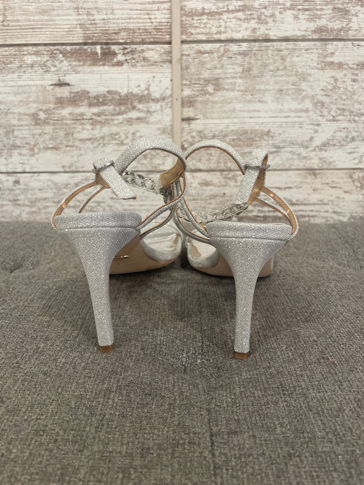 SILVER SPARKLY HEELS (NEW)