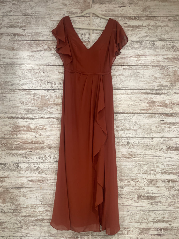 RUST COLORED LONG DRESS