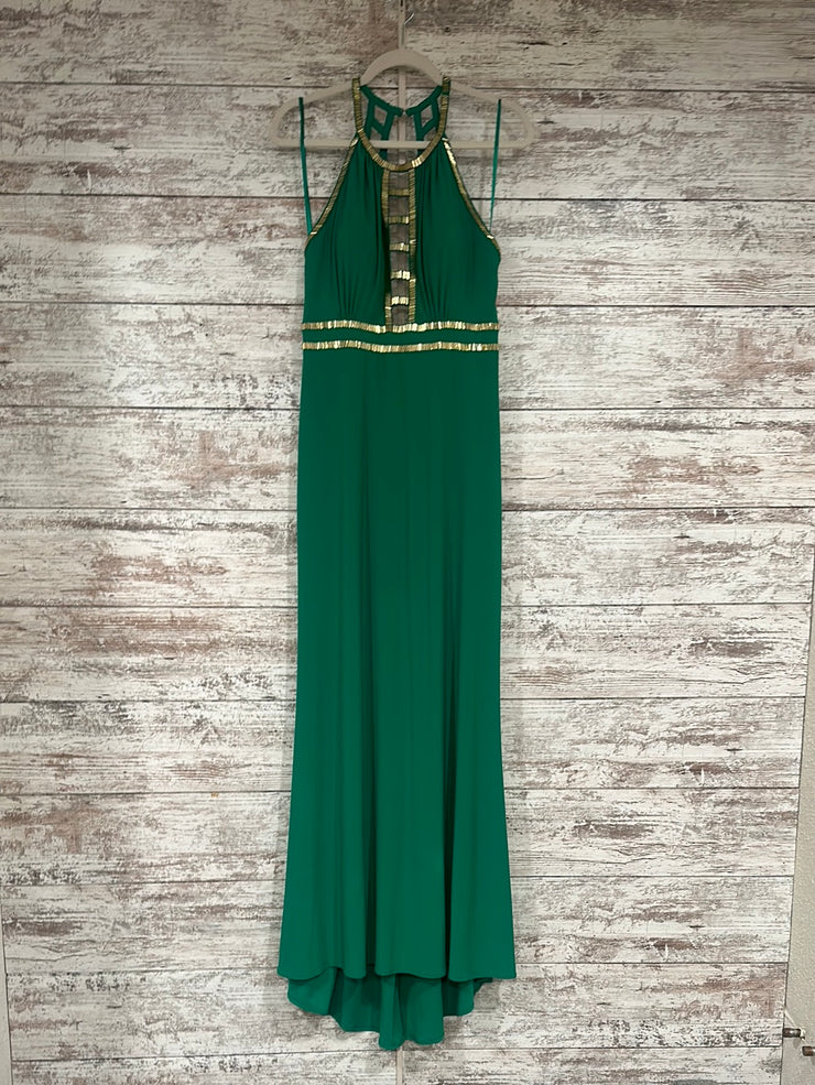 GREEN/GOLD LONG DRESS (NEW)