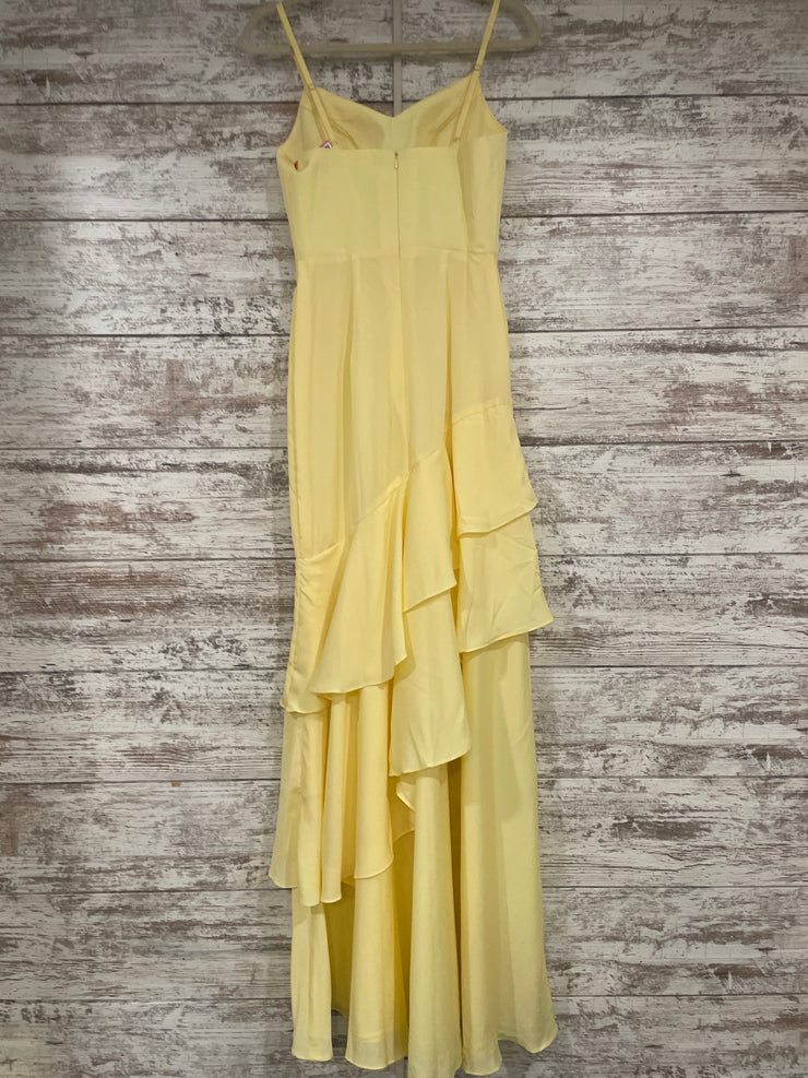 YELLOW LONG EVENING GOWN - NEW