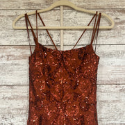 BRONZE SPARKLY LONG DRESS-NEW