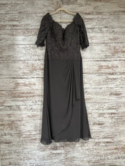 TAUPE SPARKLY TOP LONG DRESS