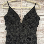 BLACK/FLORAL MERMAID GOWN