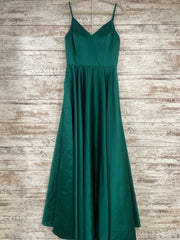 GREEN A LINE GOWN