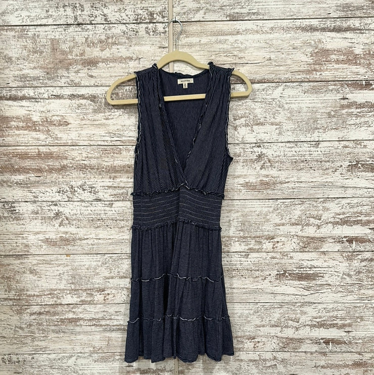 NAVY/WHITE STRIPED DRESS