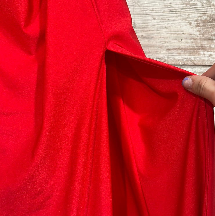 RED LONG EVENING GOWN