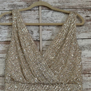 GOLD SPARKLY LONG DRESS $490