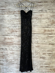 BLACK SPARKLY LONG DRESS