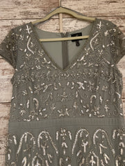 GRAY SPARKLY LONG DRESS