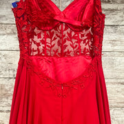 RED LONG EVENING GOWN