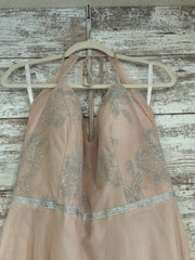 BLUSH SPARKLY LONG DRESS