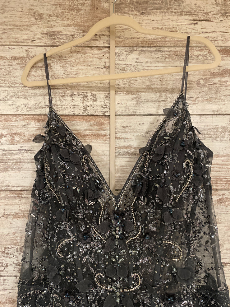 GRAY SPARKLY MERMAID GOWN $750