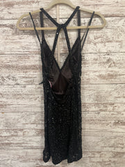 BLACK SEQUIN SHORT DRESS (NEW)