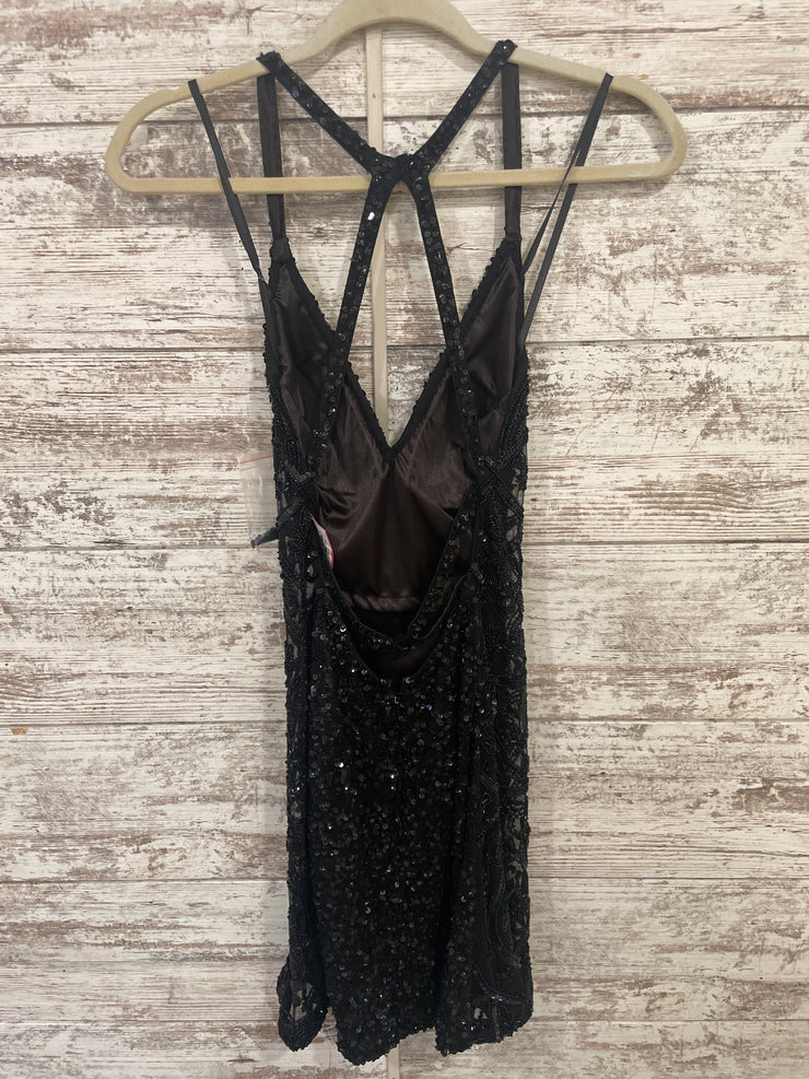 BLACK SEQUIN SHORT DRESS (NEW)