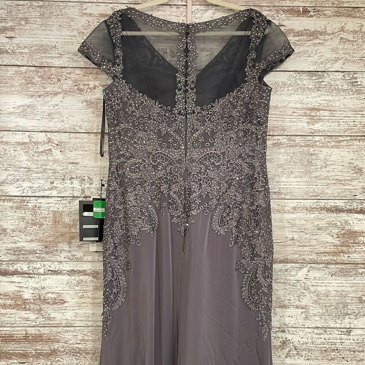 GRAY SPARKLY LONG DRESS (NEW)