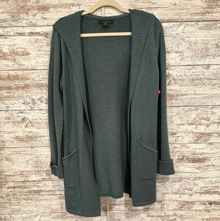 GREEN OPEN CARDIGAN