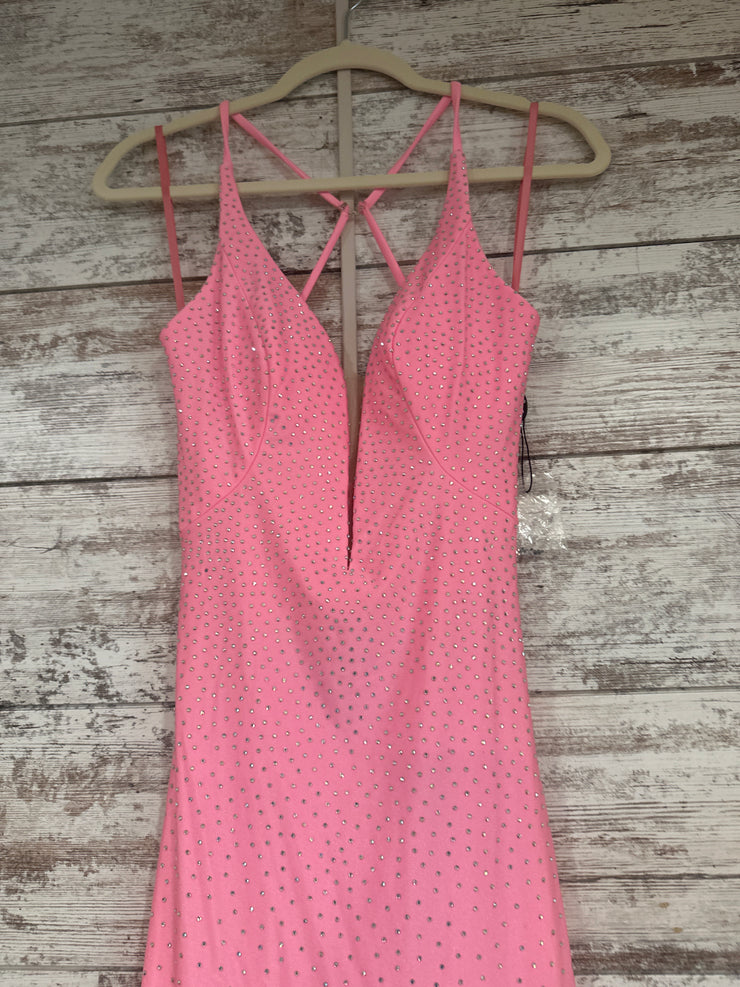 PINK SPARKLY LONG DRESS (NEW)