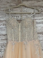 PEACH A LINE GOWN (NEW)